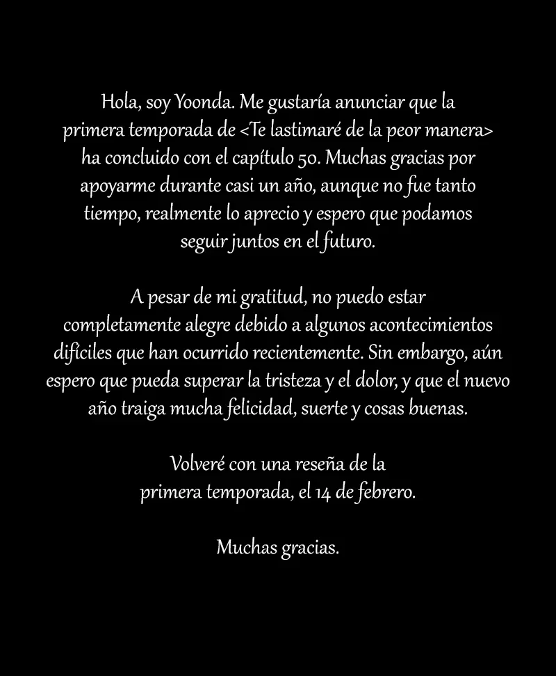 1 Te lastimaré de la peor manera