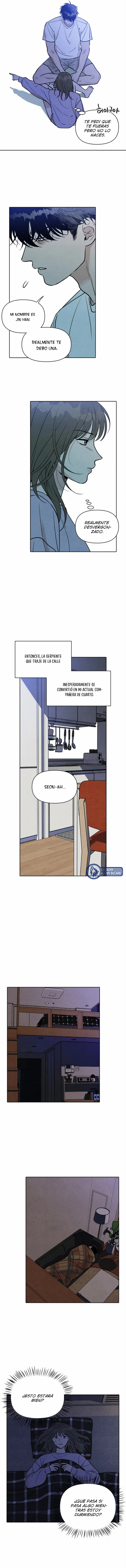 10 Recogí una serpiente cuando regresaba a casa del trabajo.