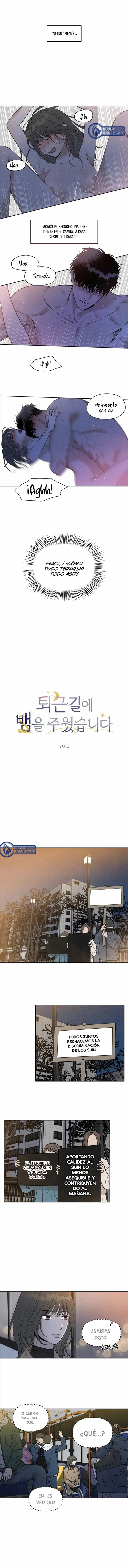 0 Recogí una serpiente cuando regresaba a casa del trabajo.