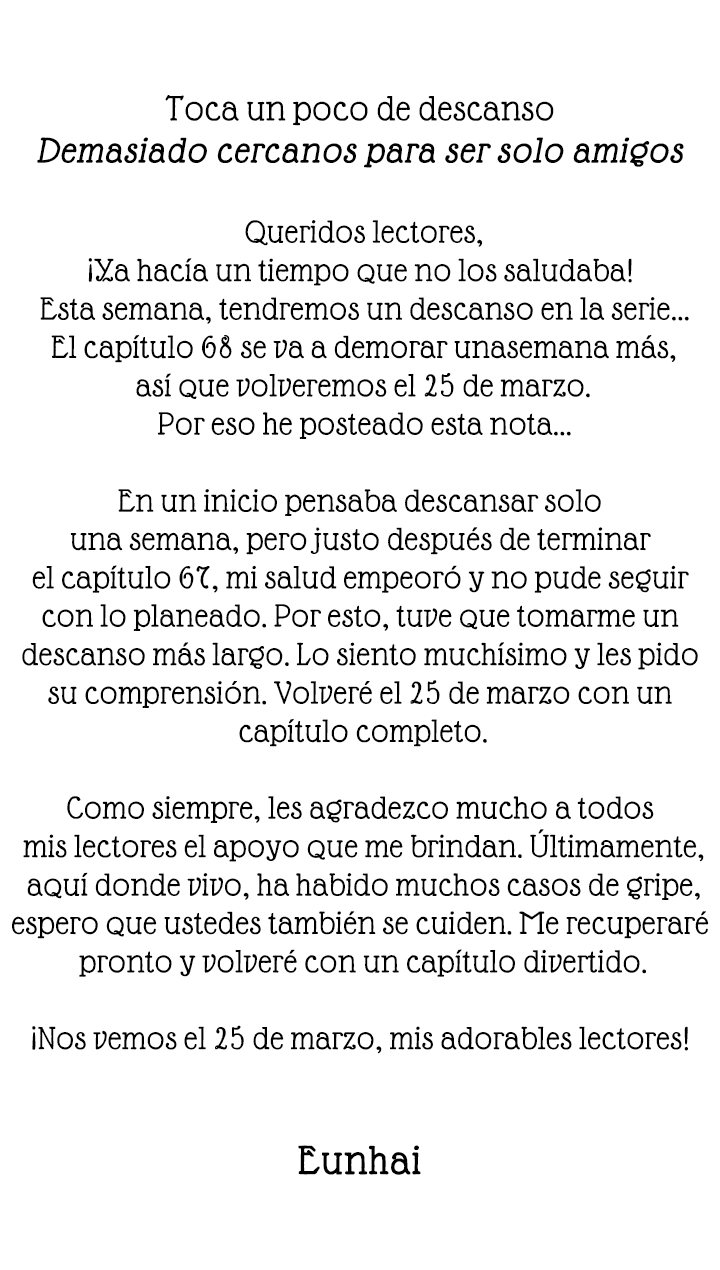 1 Demasiado cercanos para ser solo amigos