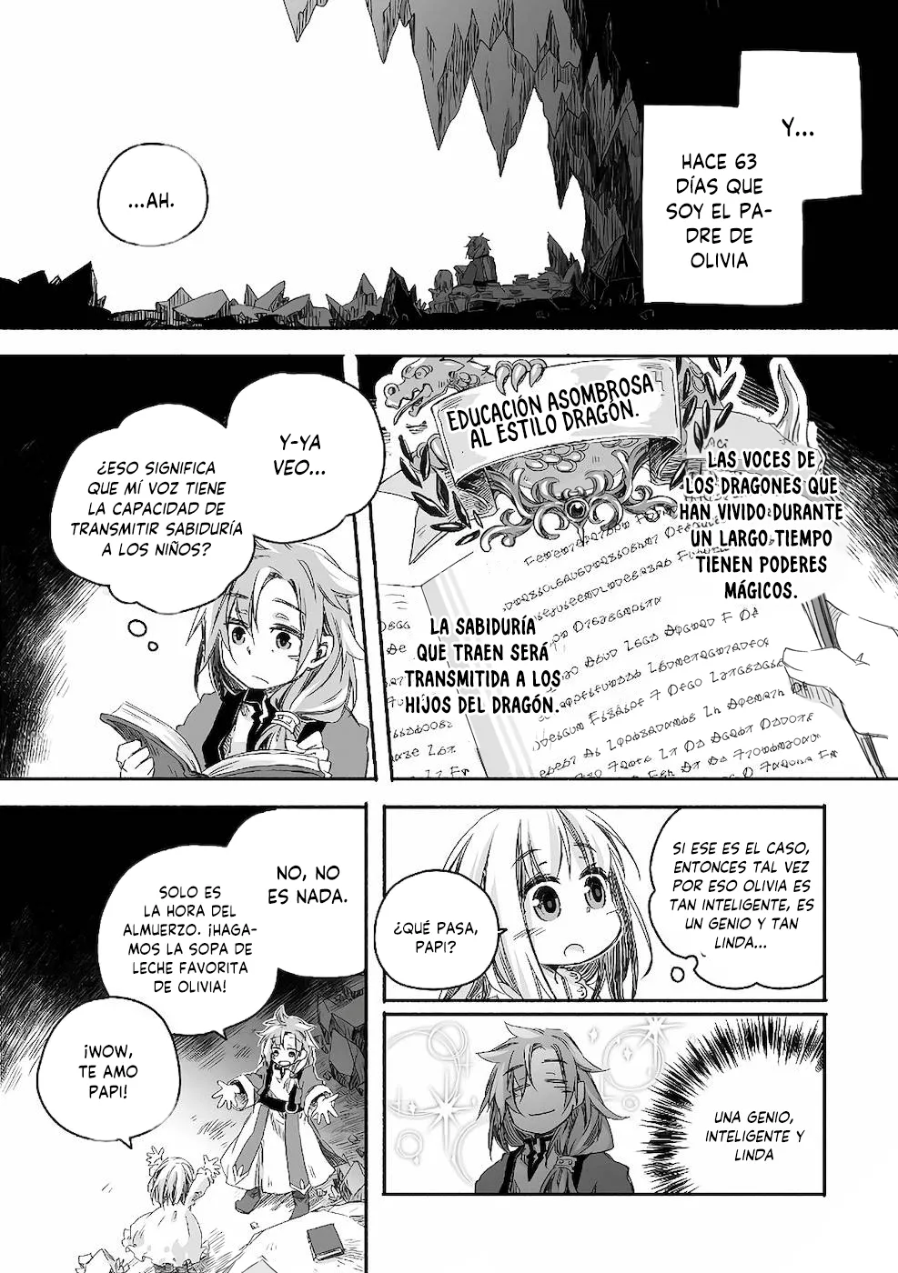 3 Diario de paternidad del dragón más fuerte que de repente se convirtió en papá～Hija linda, reconfortante y que crece para ser la más fuerte del mundo humano