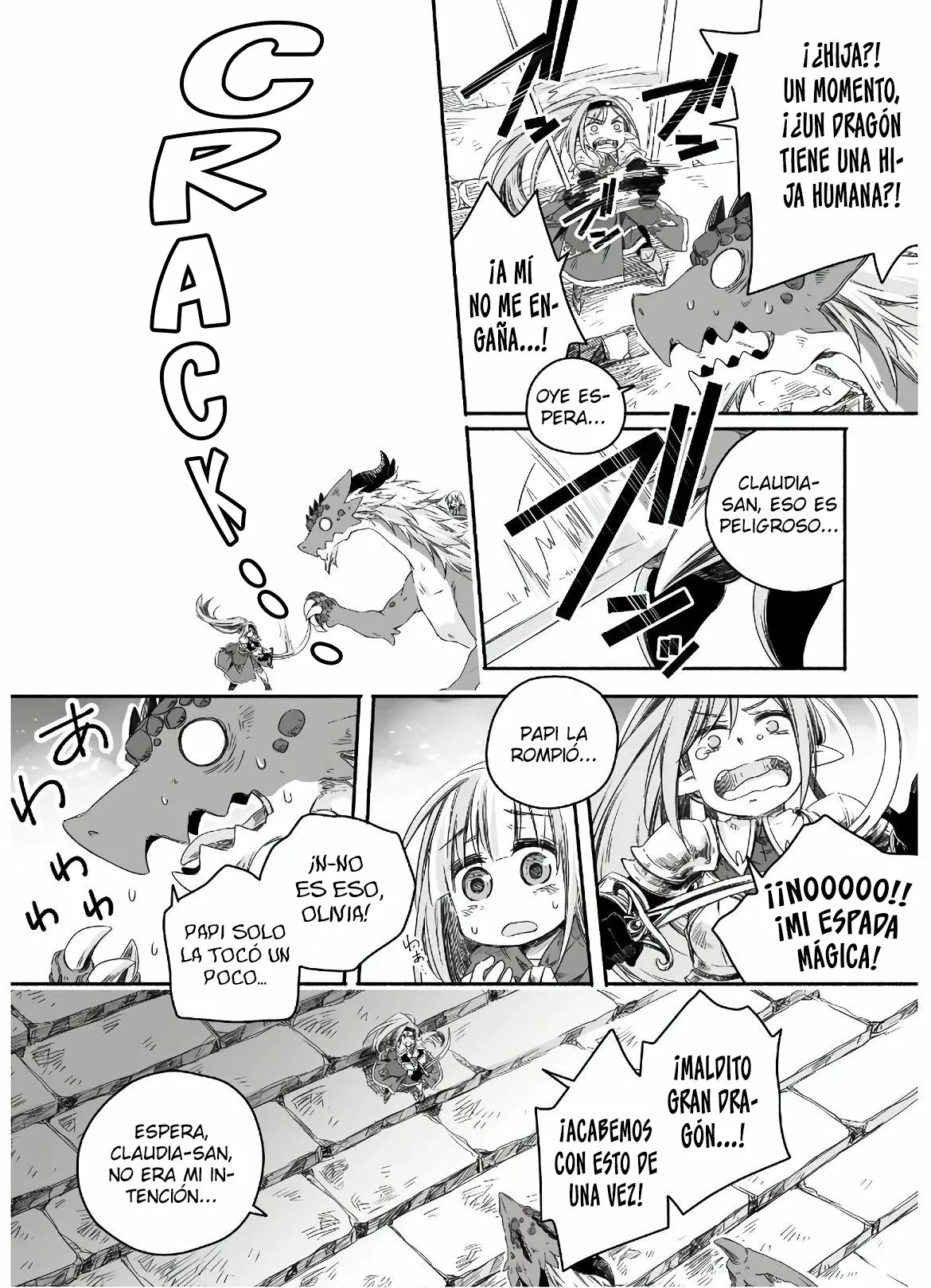 22 Diario de paternidad del dragón más fuerte que de repente se convirtió en papá～Hija linda, reconfortante y que crece para ser la más fuerte del mundo humano