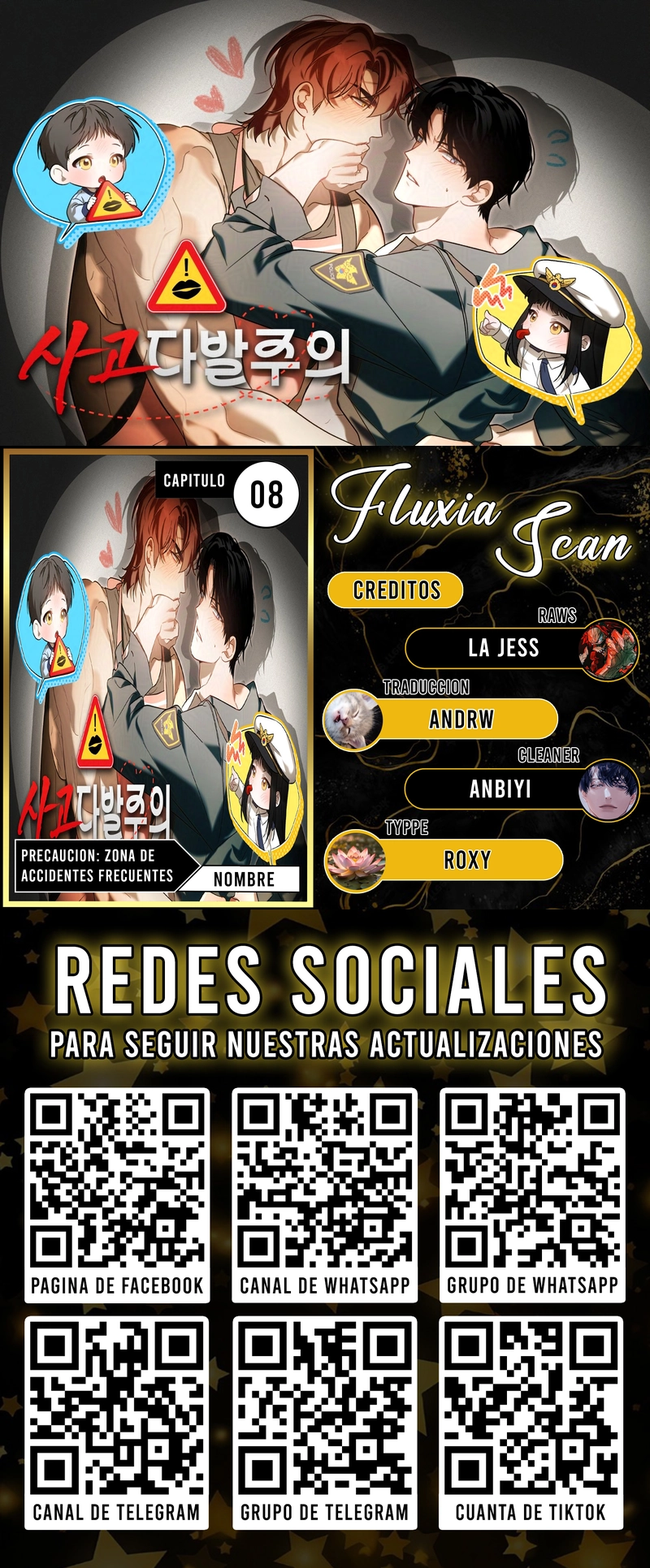 0 Precaución: zona de accidentes frecuentes