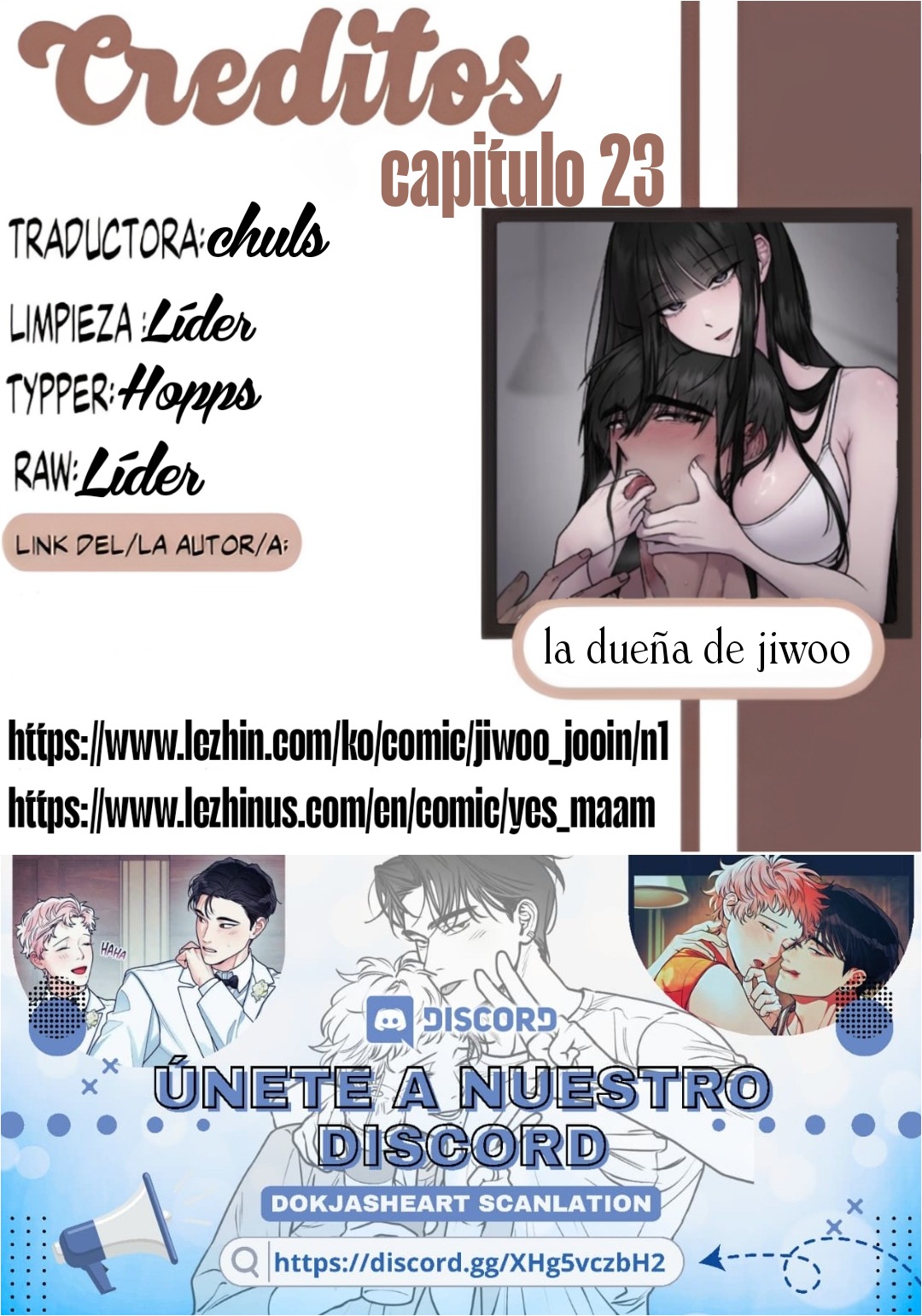 0 La dueña de Jiwoo