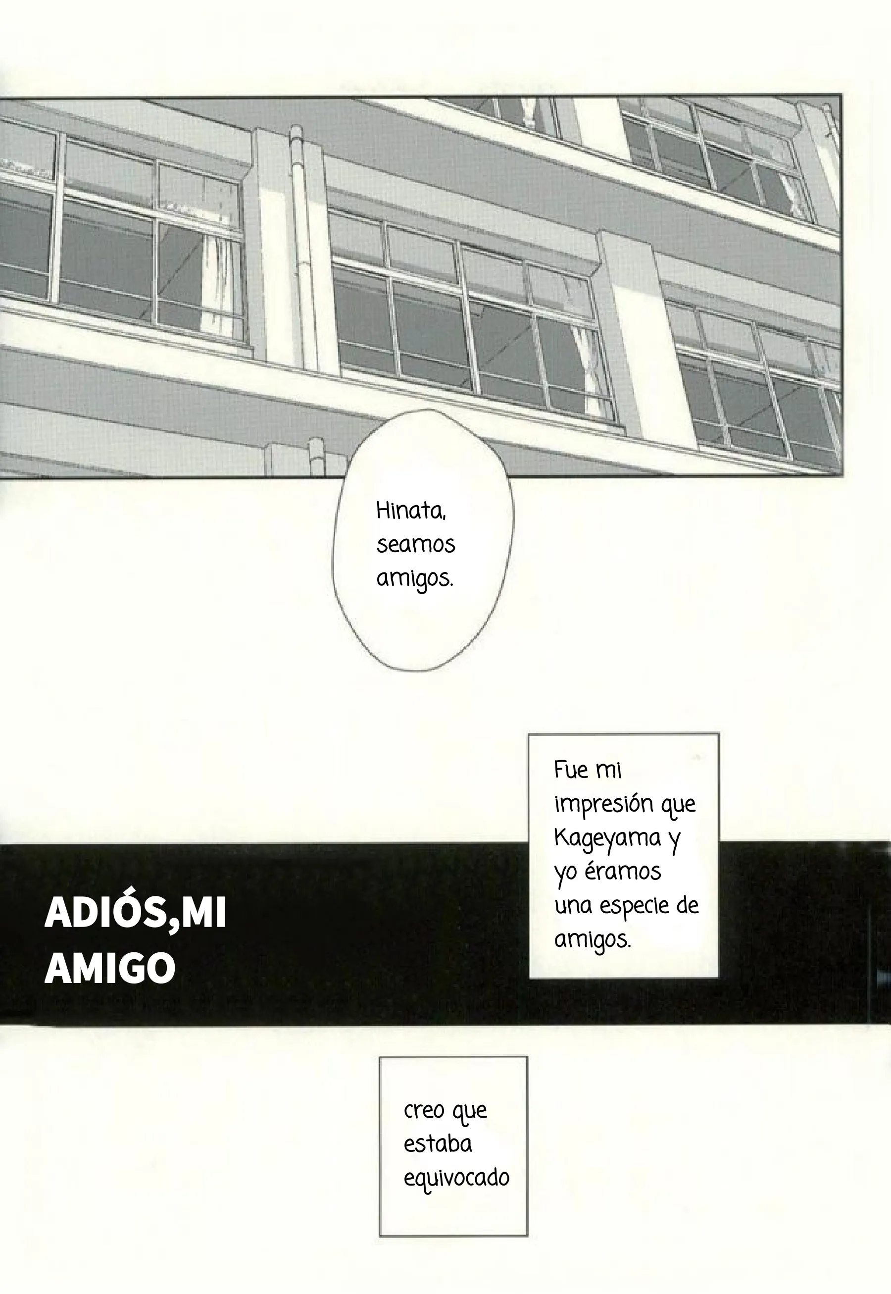3 Haikyuu!! dj – Adiós, amigo mío (Doujinshi)