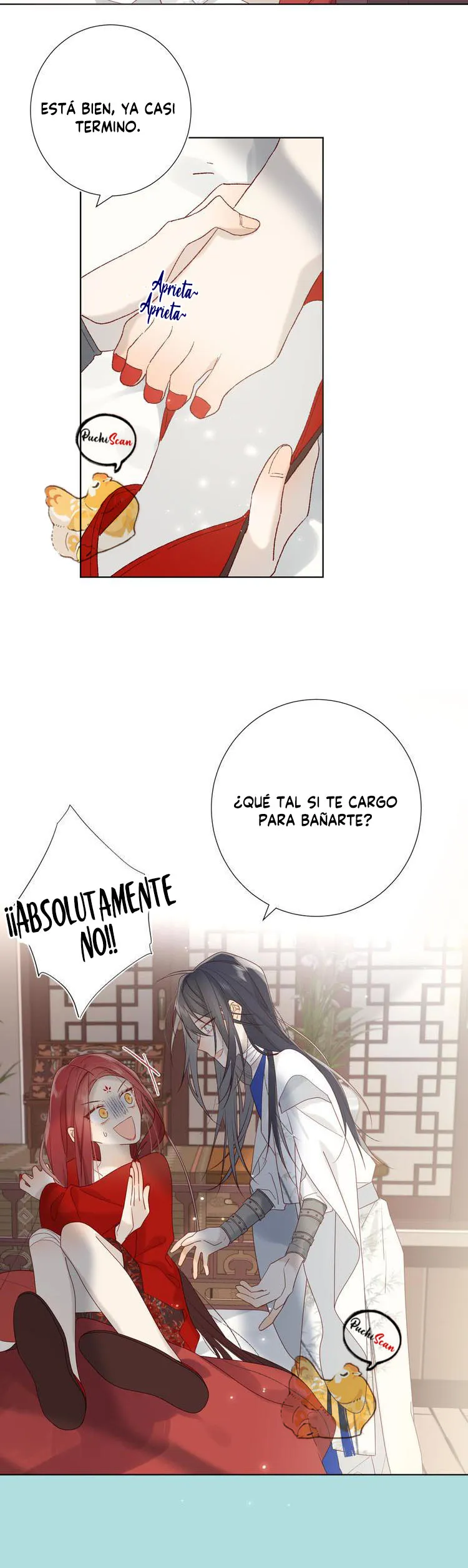 12 La villana se niega a cortejar a la protagonista masculino