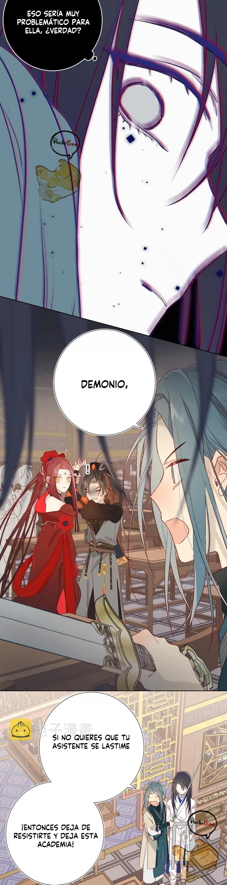 14 La villana se niega a cortejar a la protagonista masculino