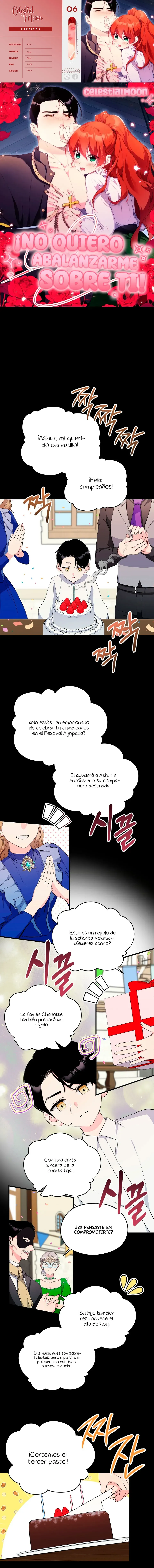 0 ¡No quiero abalanzarme sobre ti!