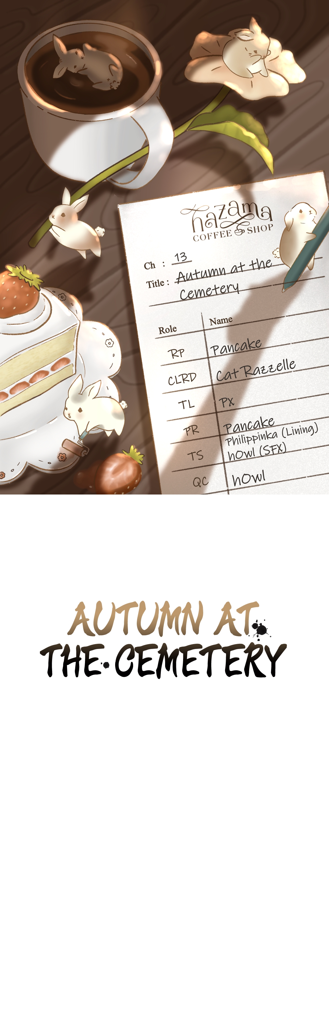 0 otoño en el cementerio