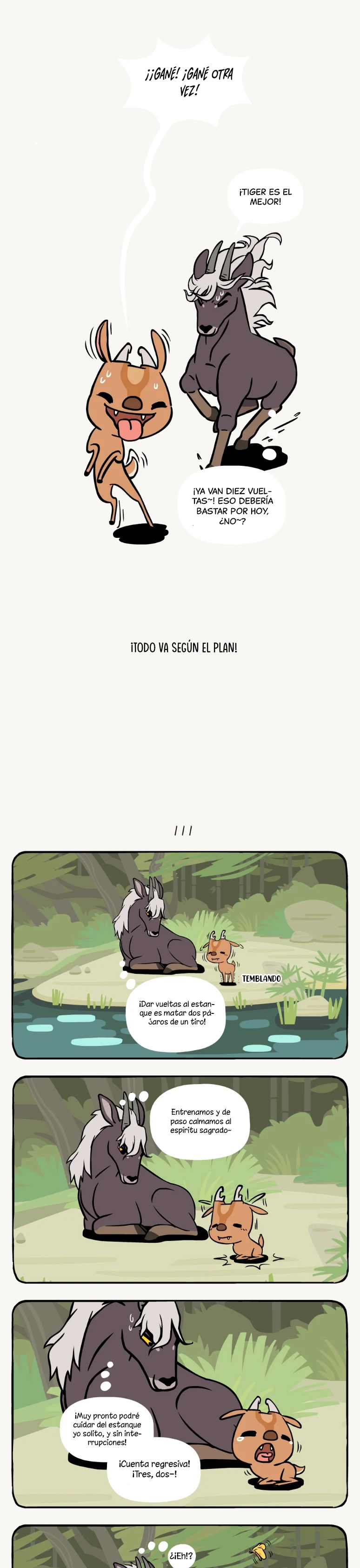 2 compañeros de bambu