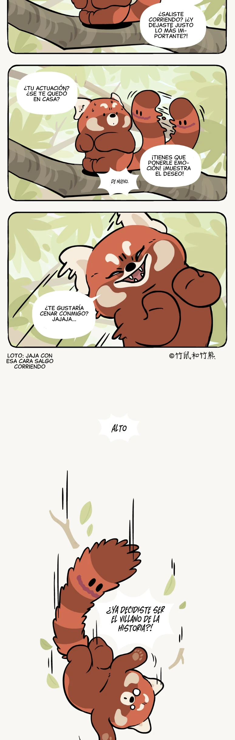 3 compañeros de bambu