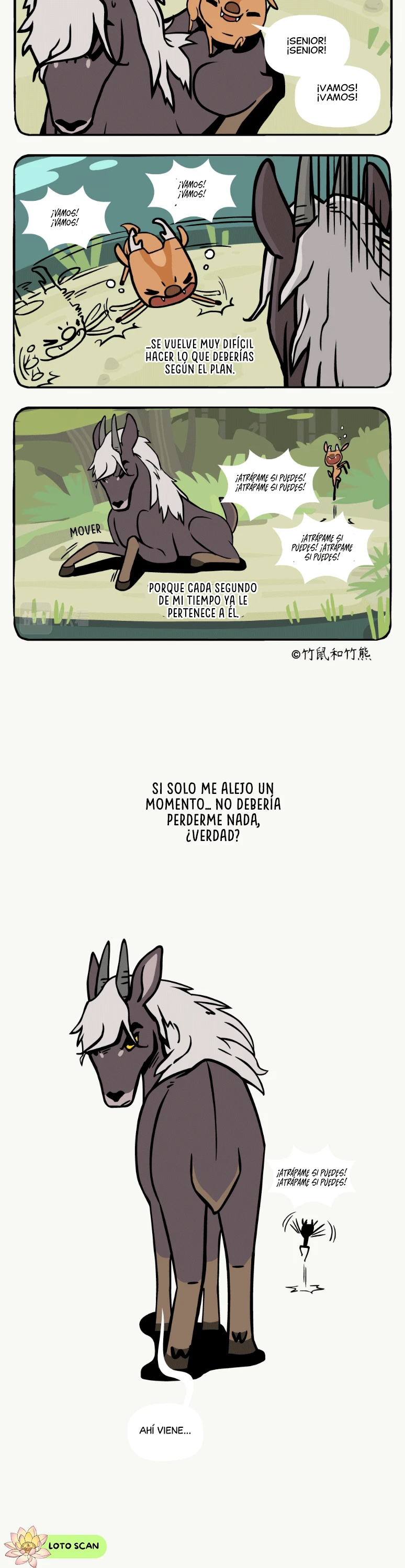 3 compañeros de bambu