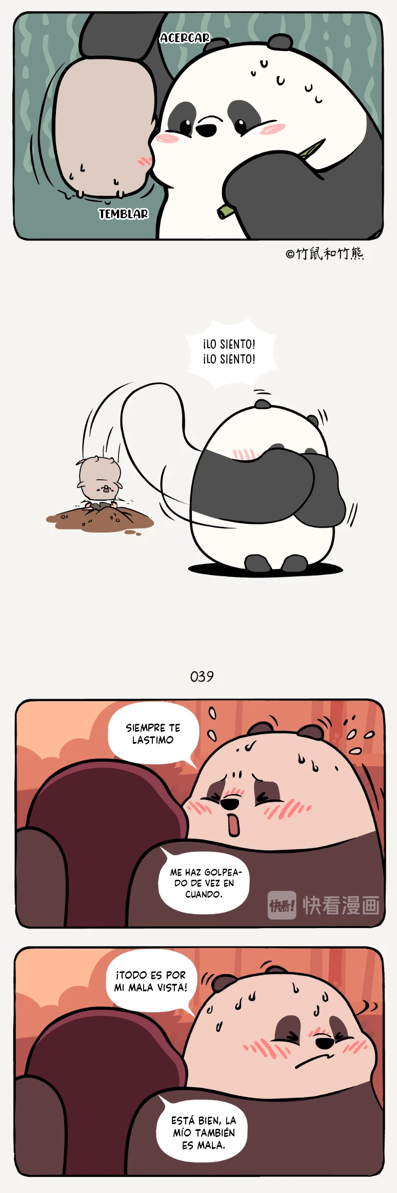 3 compañeros de bambu