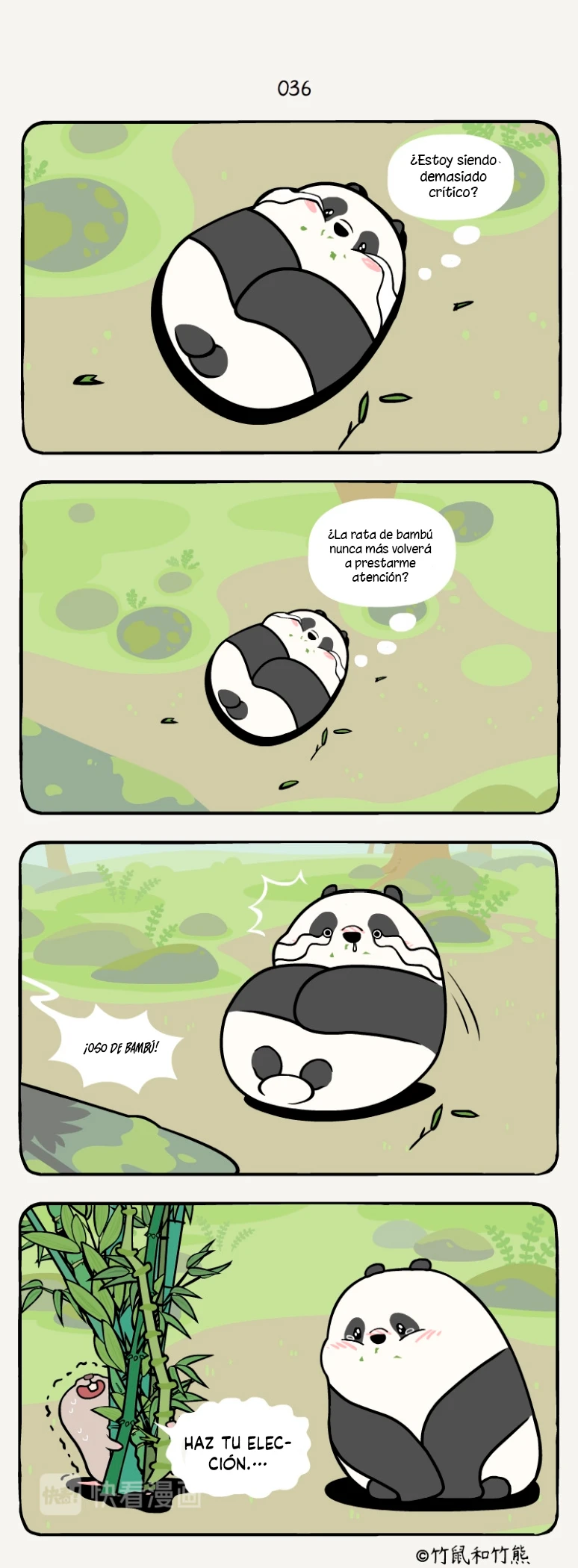 4 compañeros de bambu