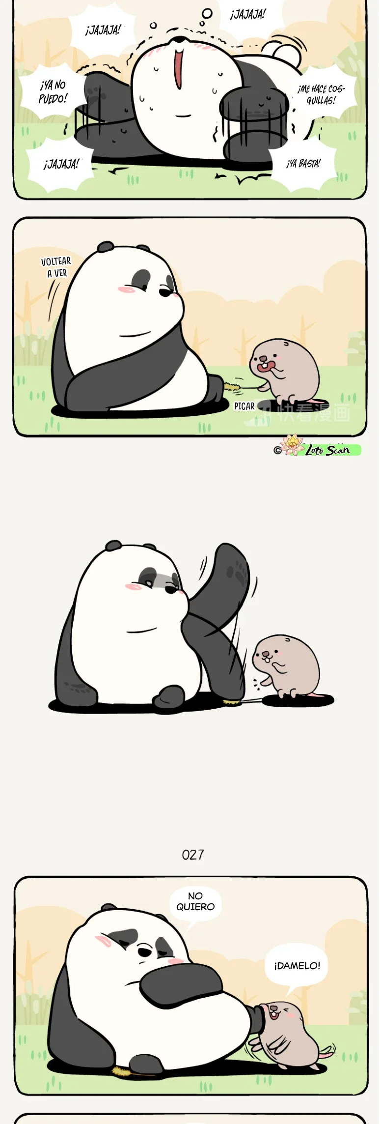 2 compañeros de bambu