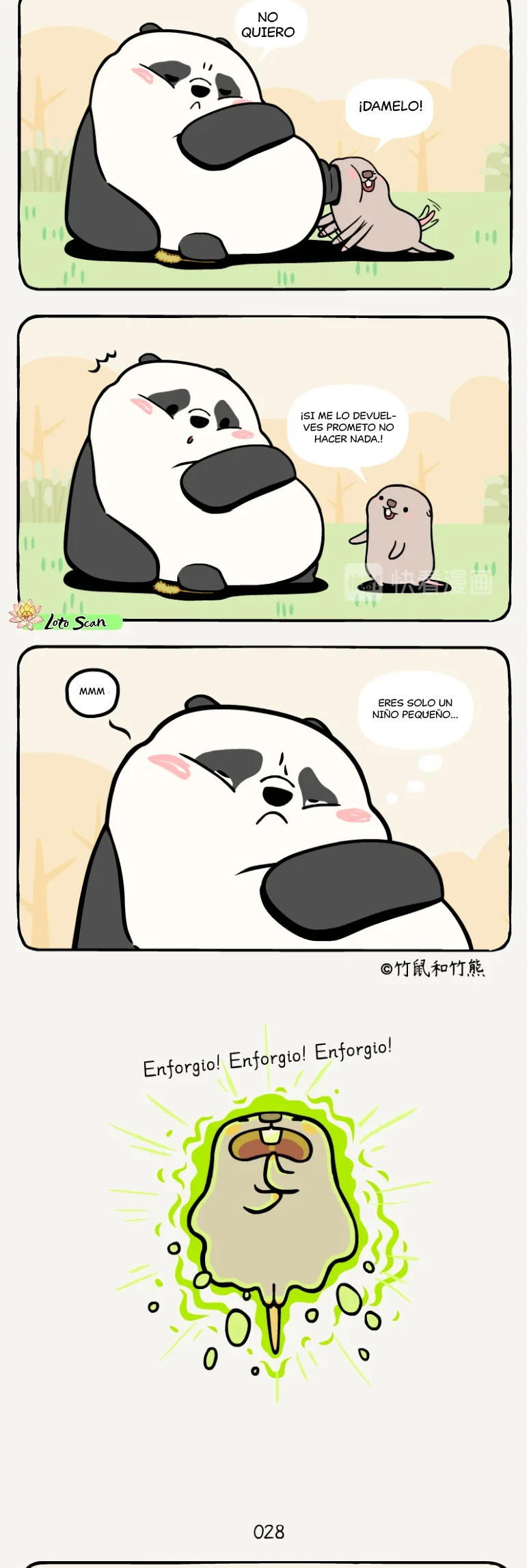 3 compañeros de bambu