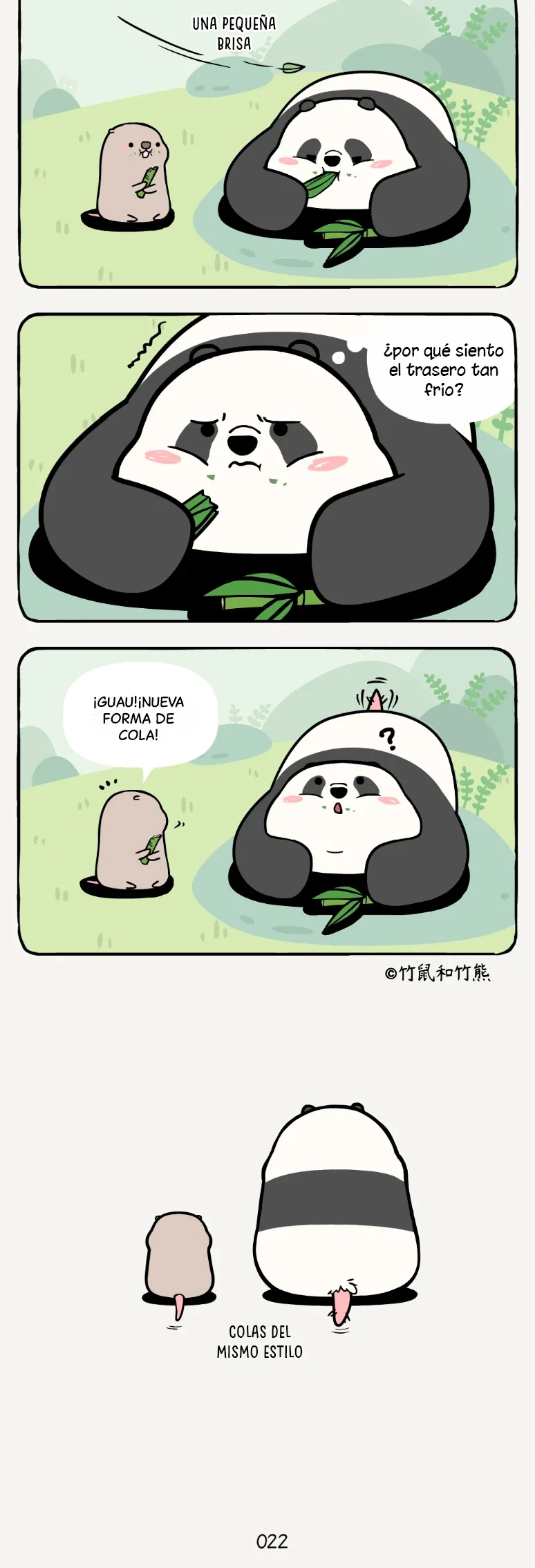 3 compañeros de bambu