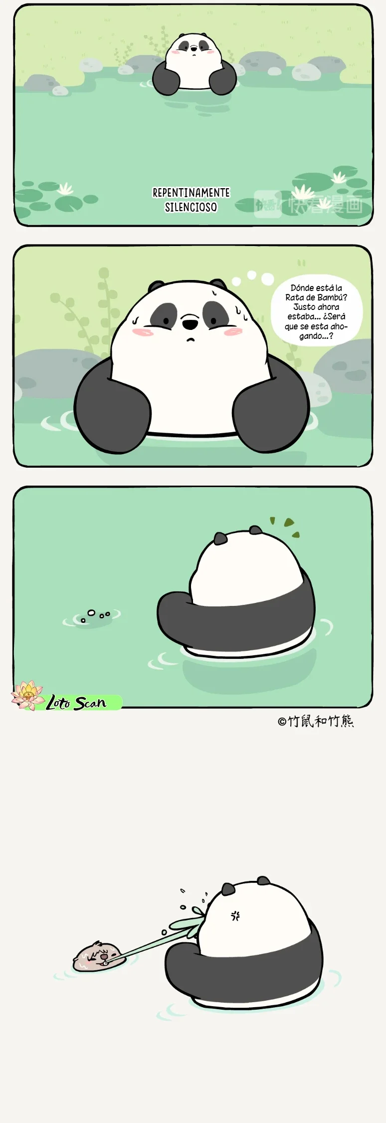 3 compañeros de bambu