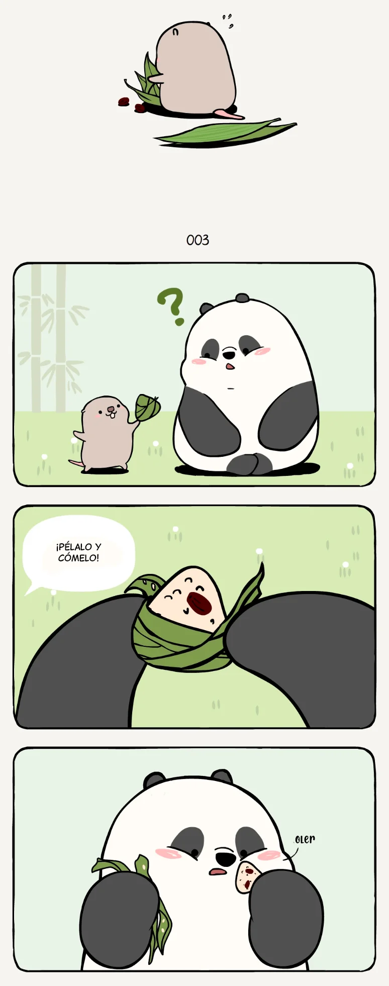 4 compañeros de bambu