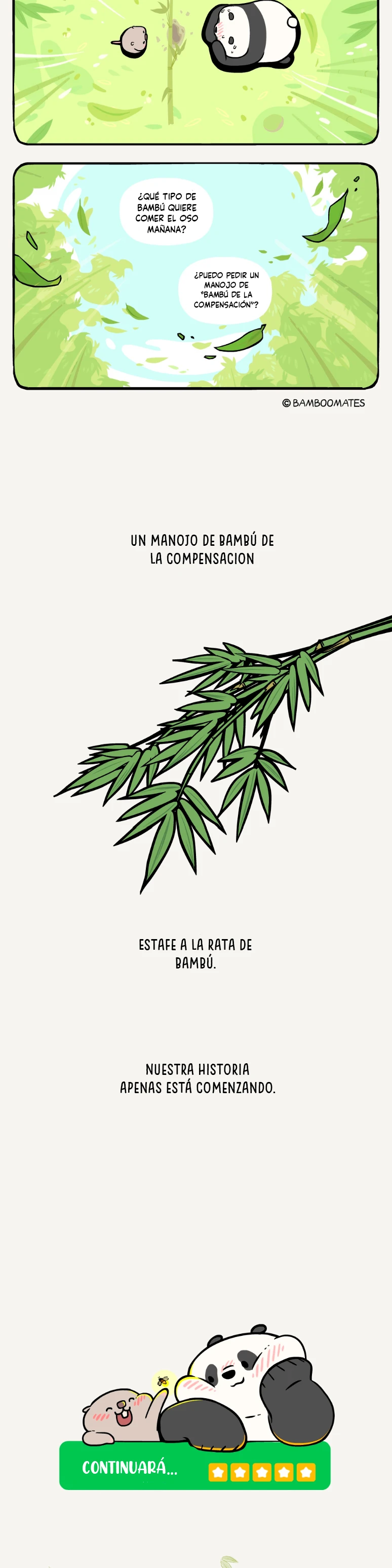 6 compañeros de bambu