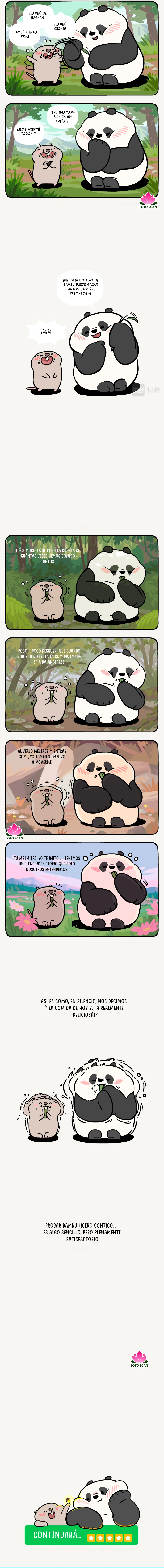 2 compañeros de bambu