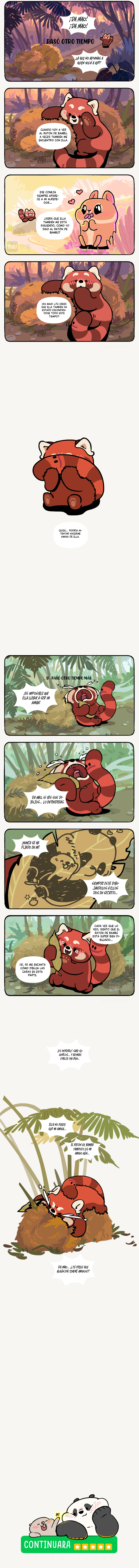 2 compañeros de bambu