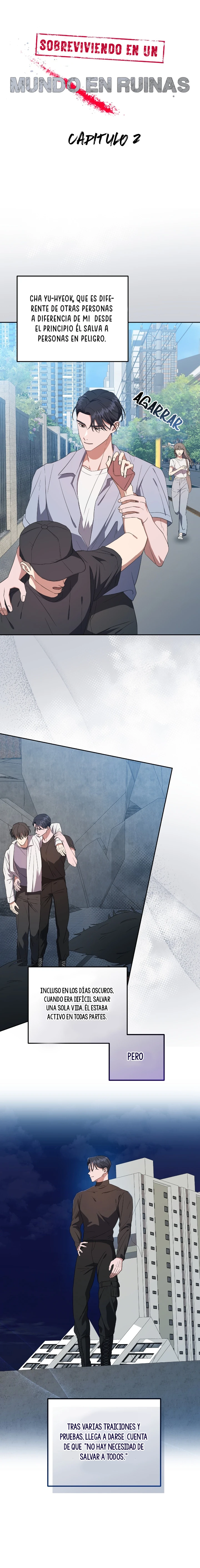 3 sobreviviendo en un mundo en ruinas