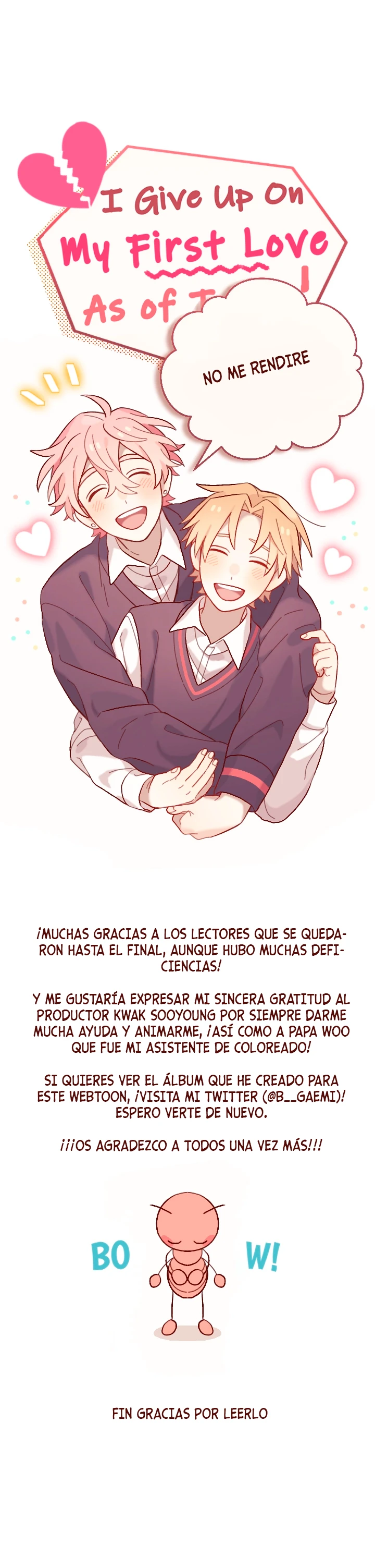 18 A partir de hoy renuncio a mi primer amor