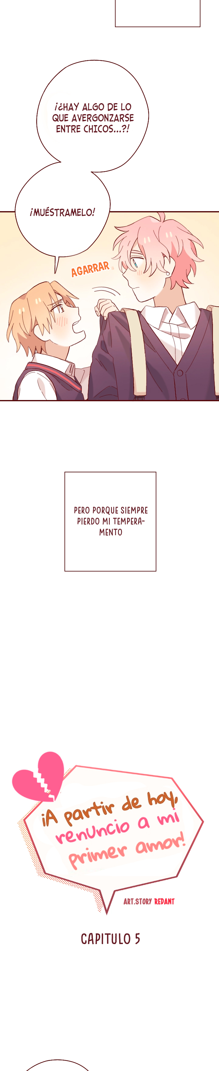 6 A partir de hoy renuncio a mi primer amor