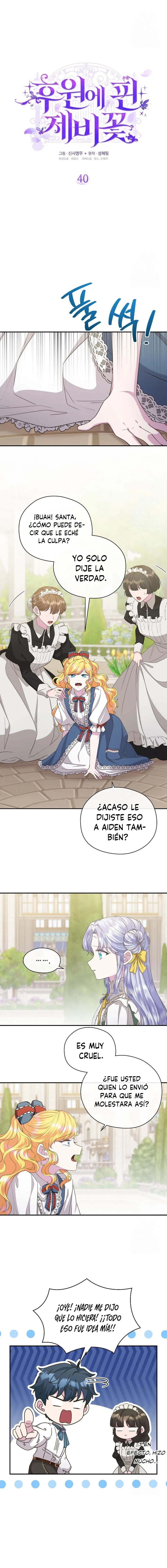 2 Las violetas que florecieron en el jardín