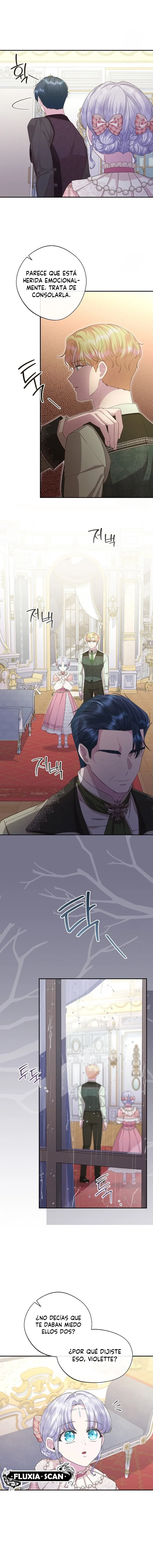 8 Las violetas que florecieron en el jardín