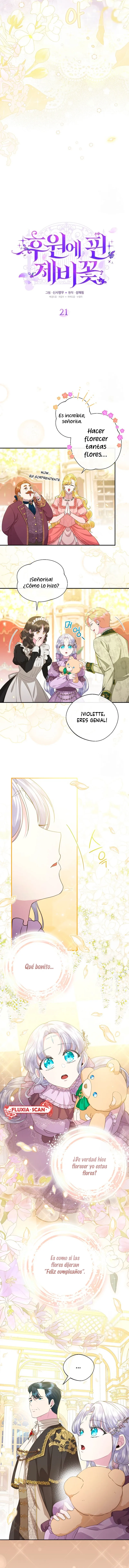 1 Las violetas que florecieron en el jardín