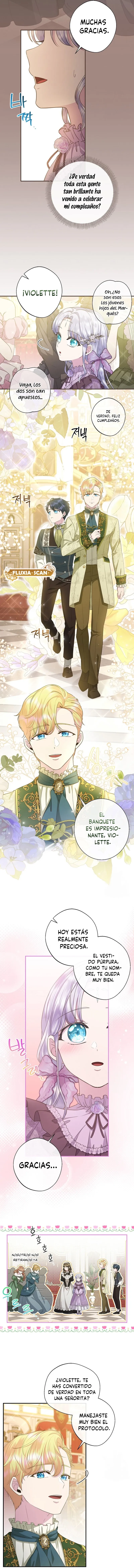 6 Las violetas que florecieron en el jardín