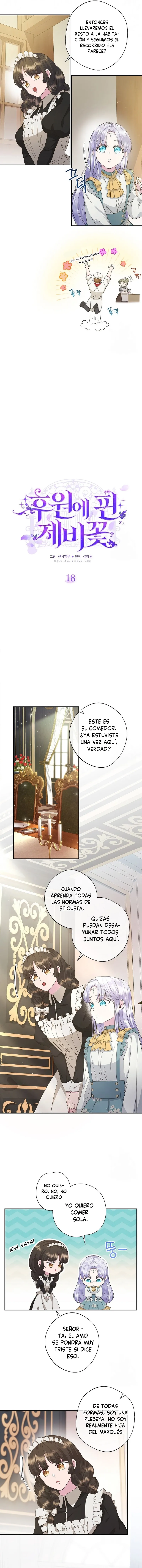 4 Las violetas que florecieron en el jardín