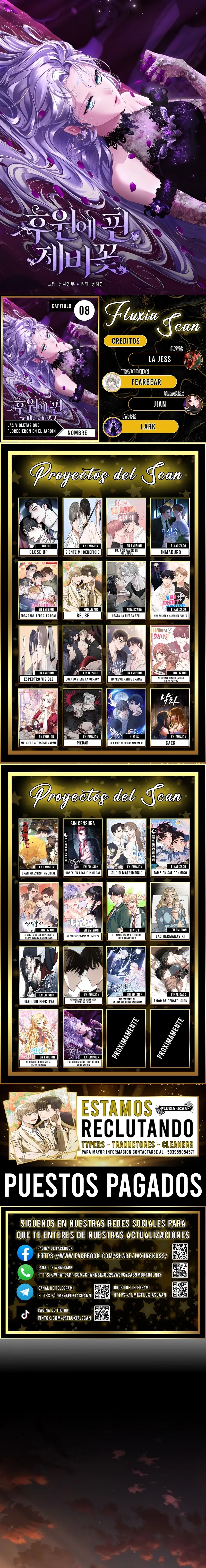 0 Las violetas que florecieron en el jardín