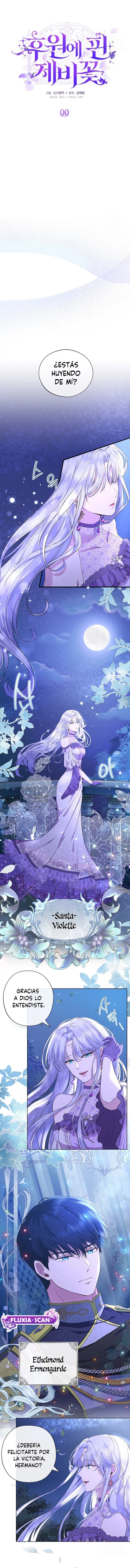 2 Las violetas que florecieron en el jardín