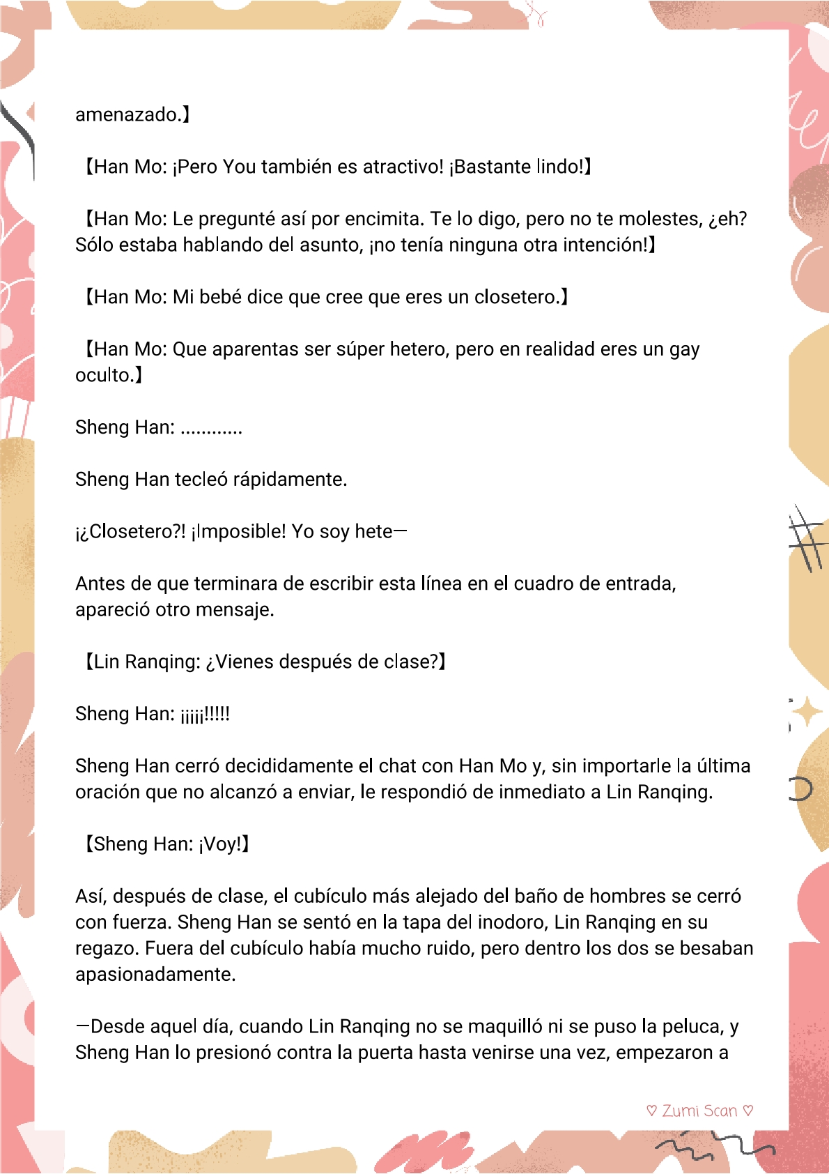 3 Soy hetero, pero mi compañero de cuarto travestido huele muy bien