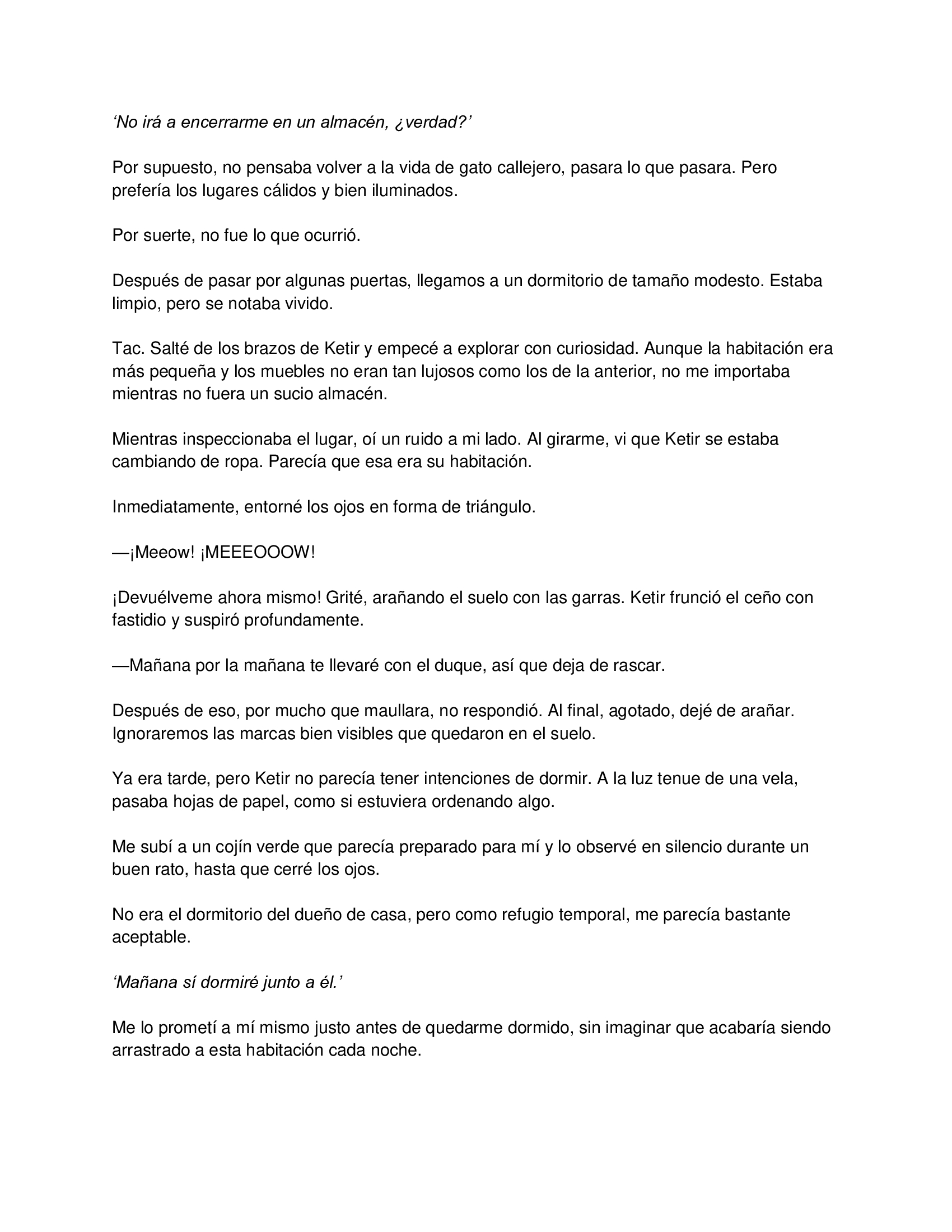 2 El gato está en huelga