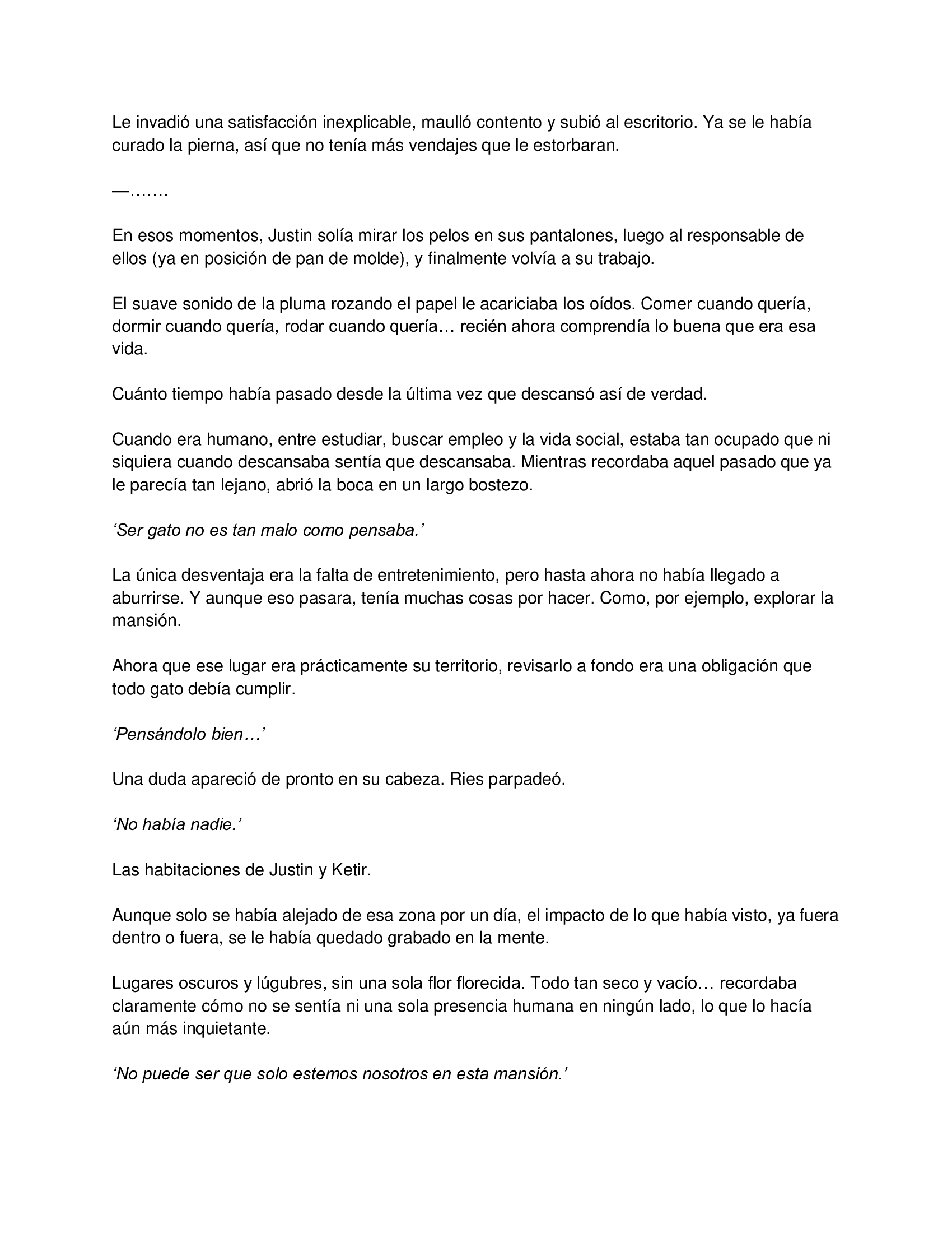 3 El gato está en huelga