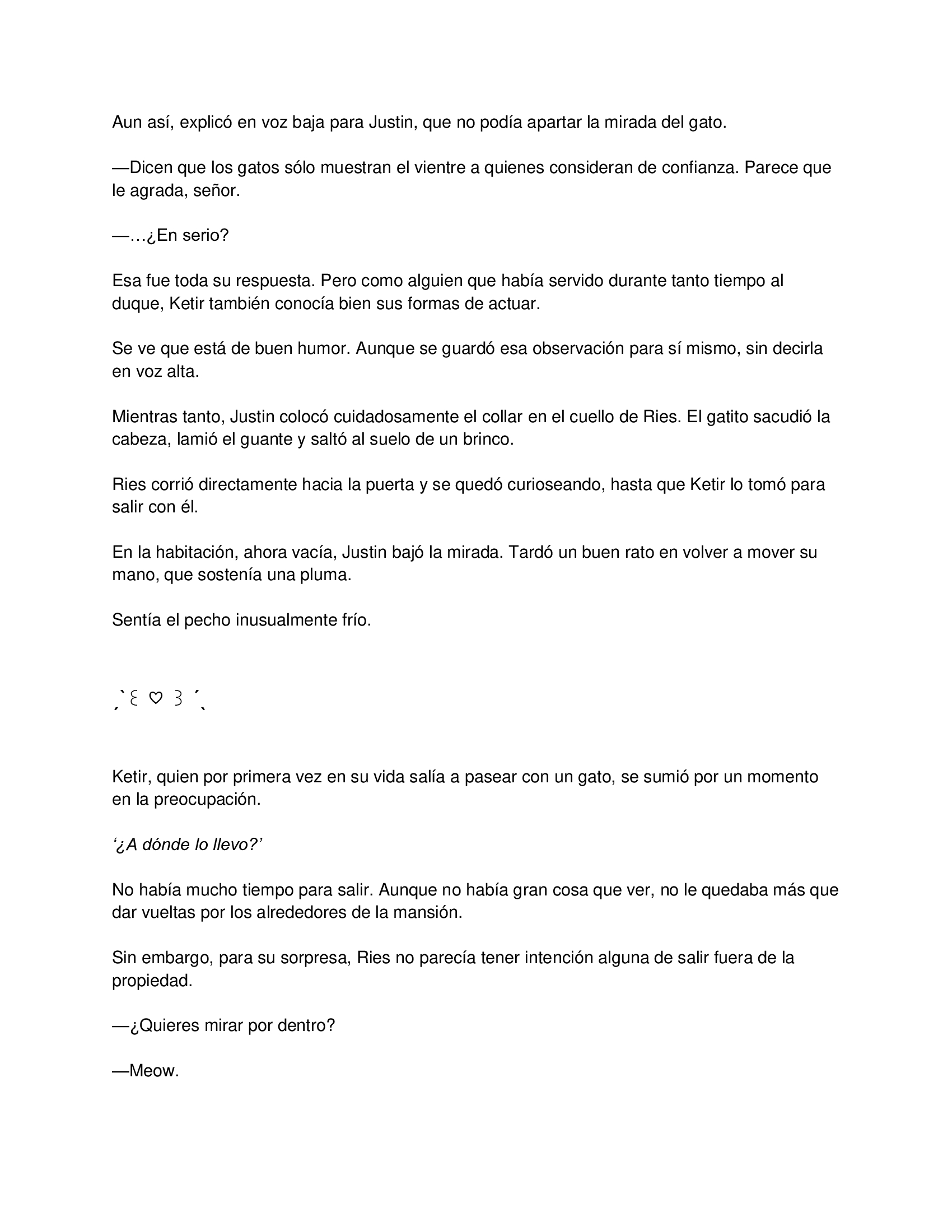 1 El gato está en huelga