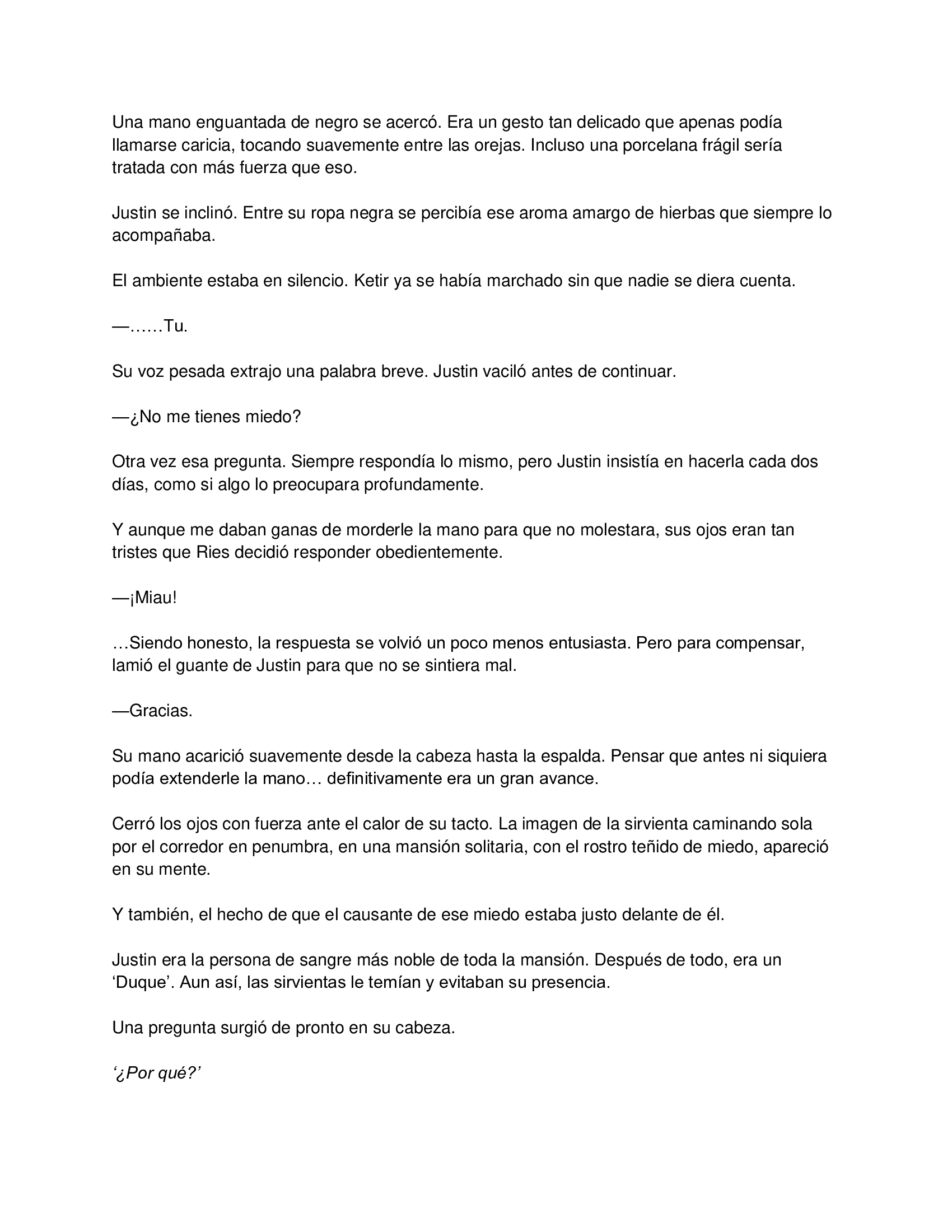 1 El gato está en huelga