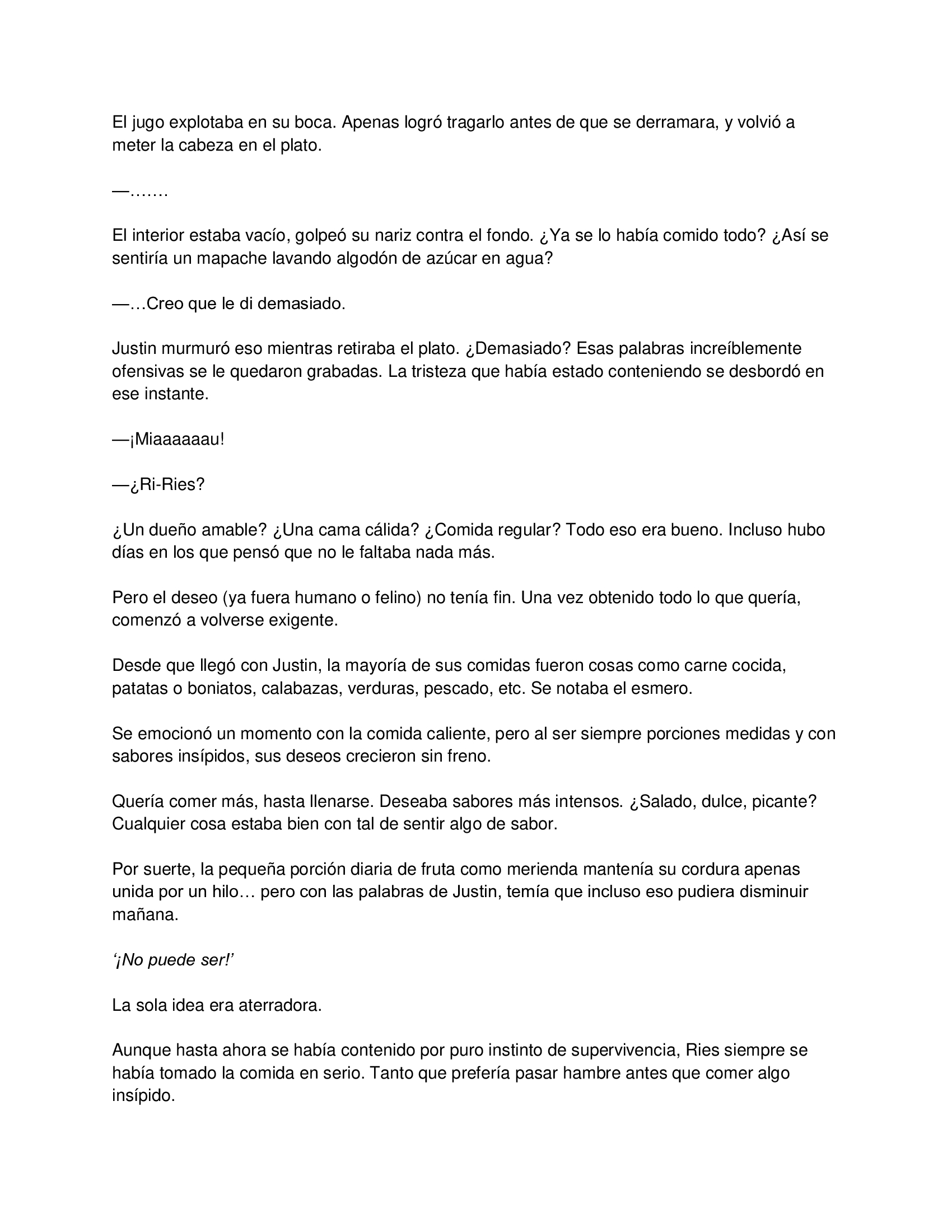 1 El gato está en huelga