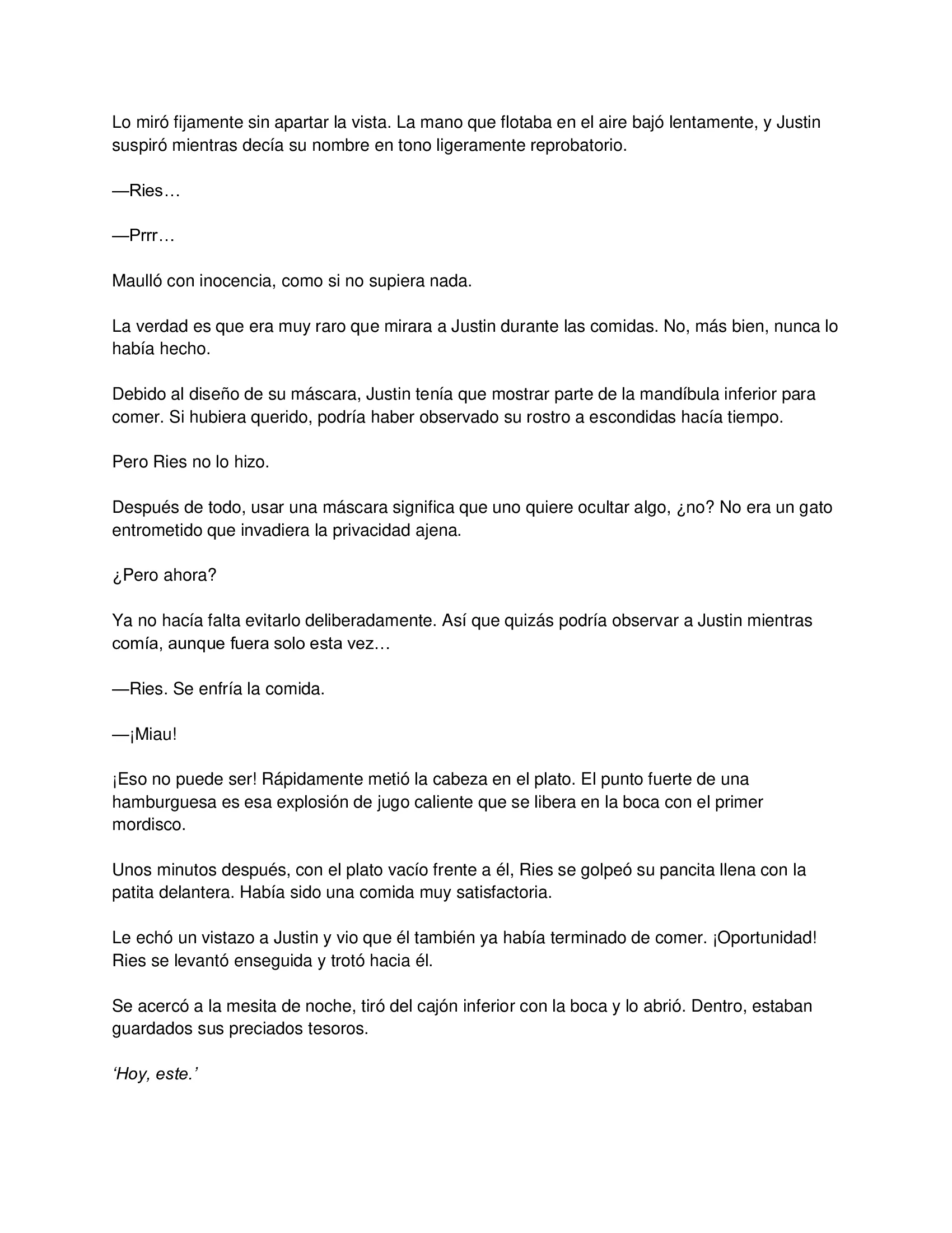 9 El gato está en huelga