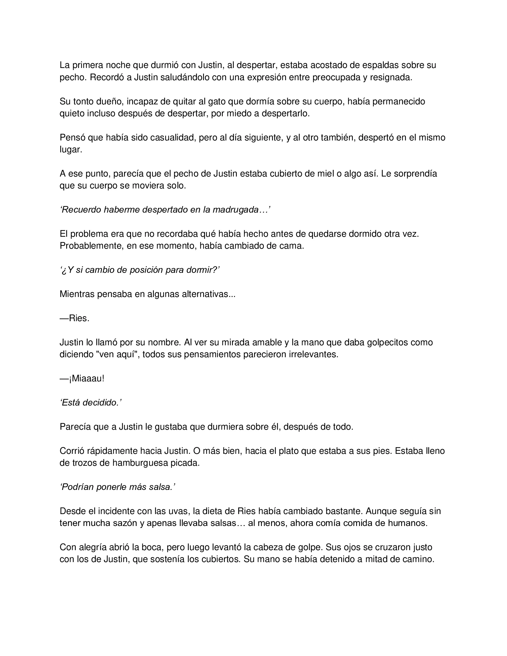 8 El gato está en huelga