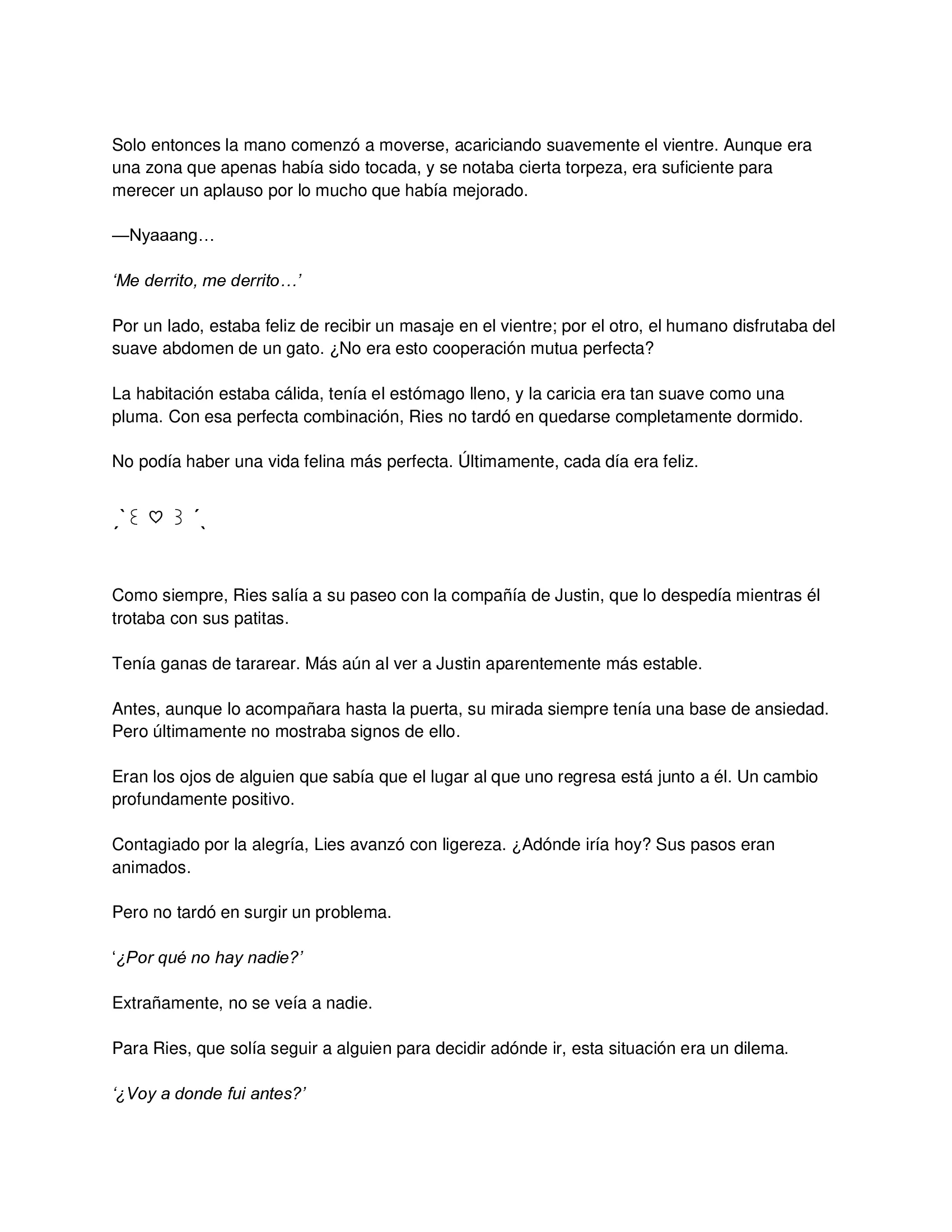 6 El gato está en huelga