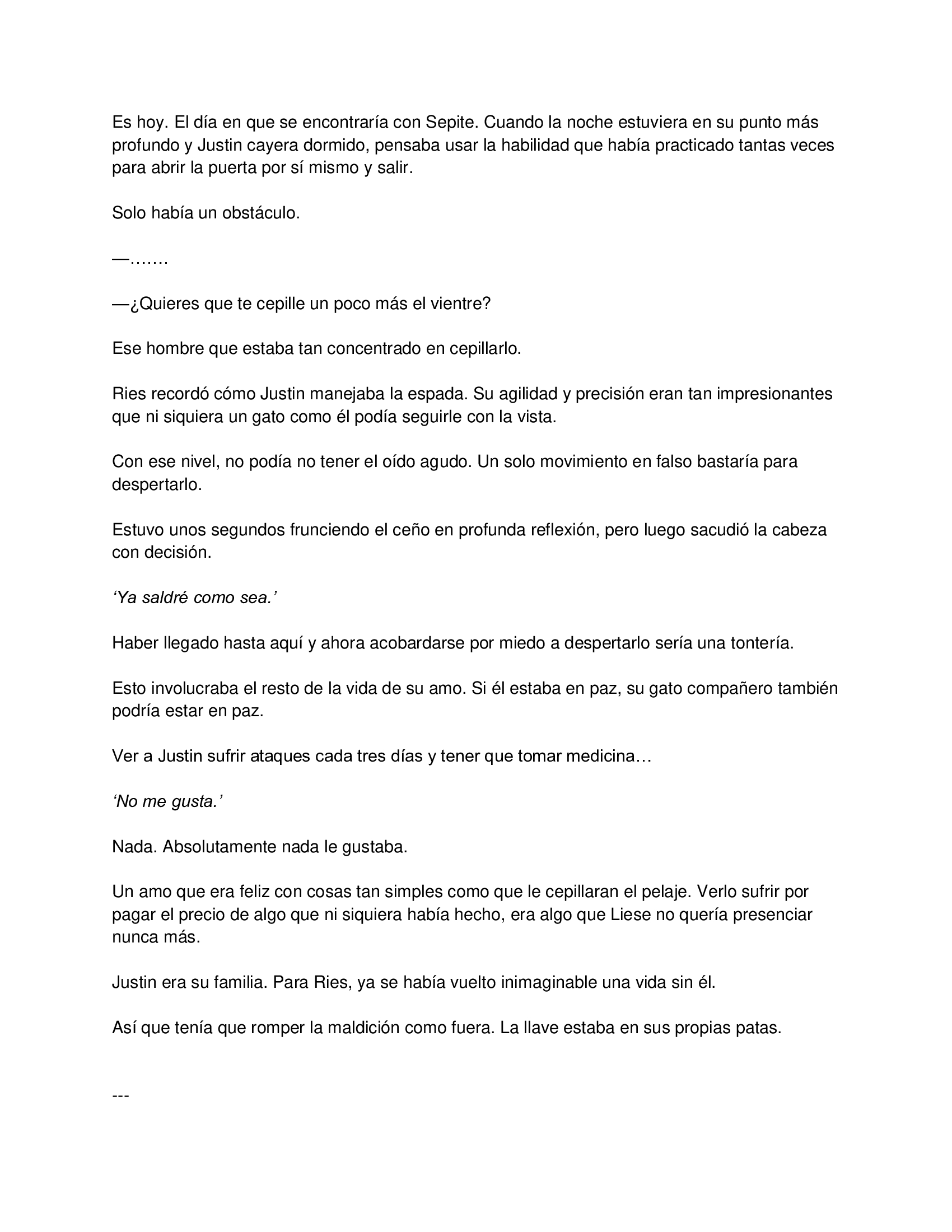 1 El gato está en huelga