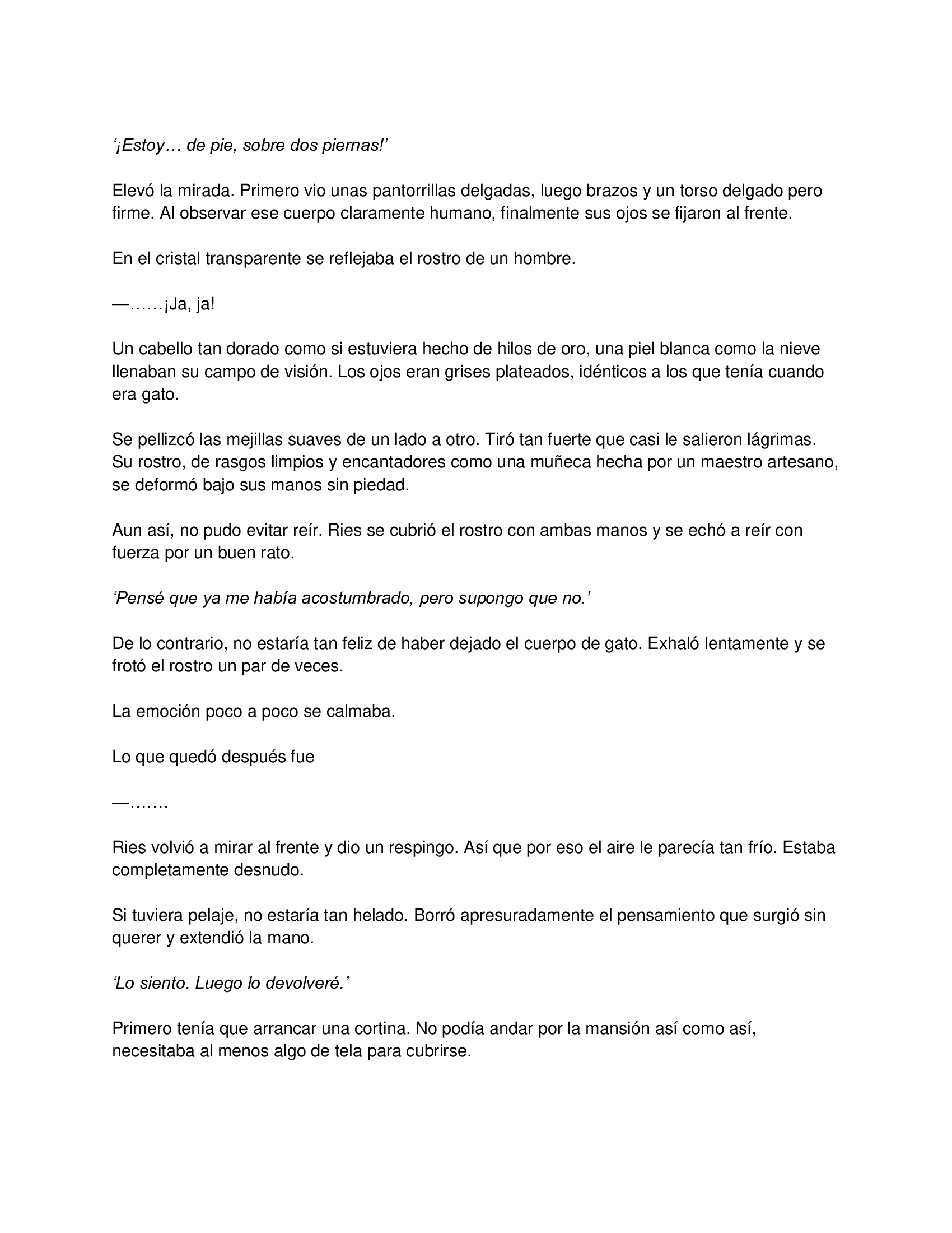 1 El gato está en huelga