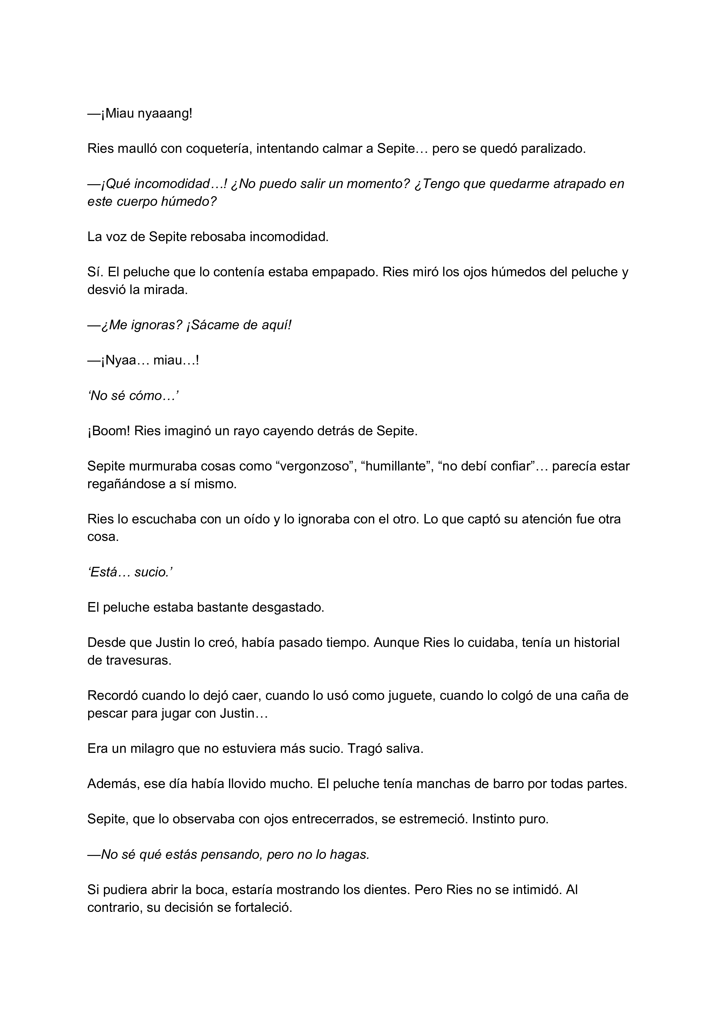 1 El gato está en huelga