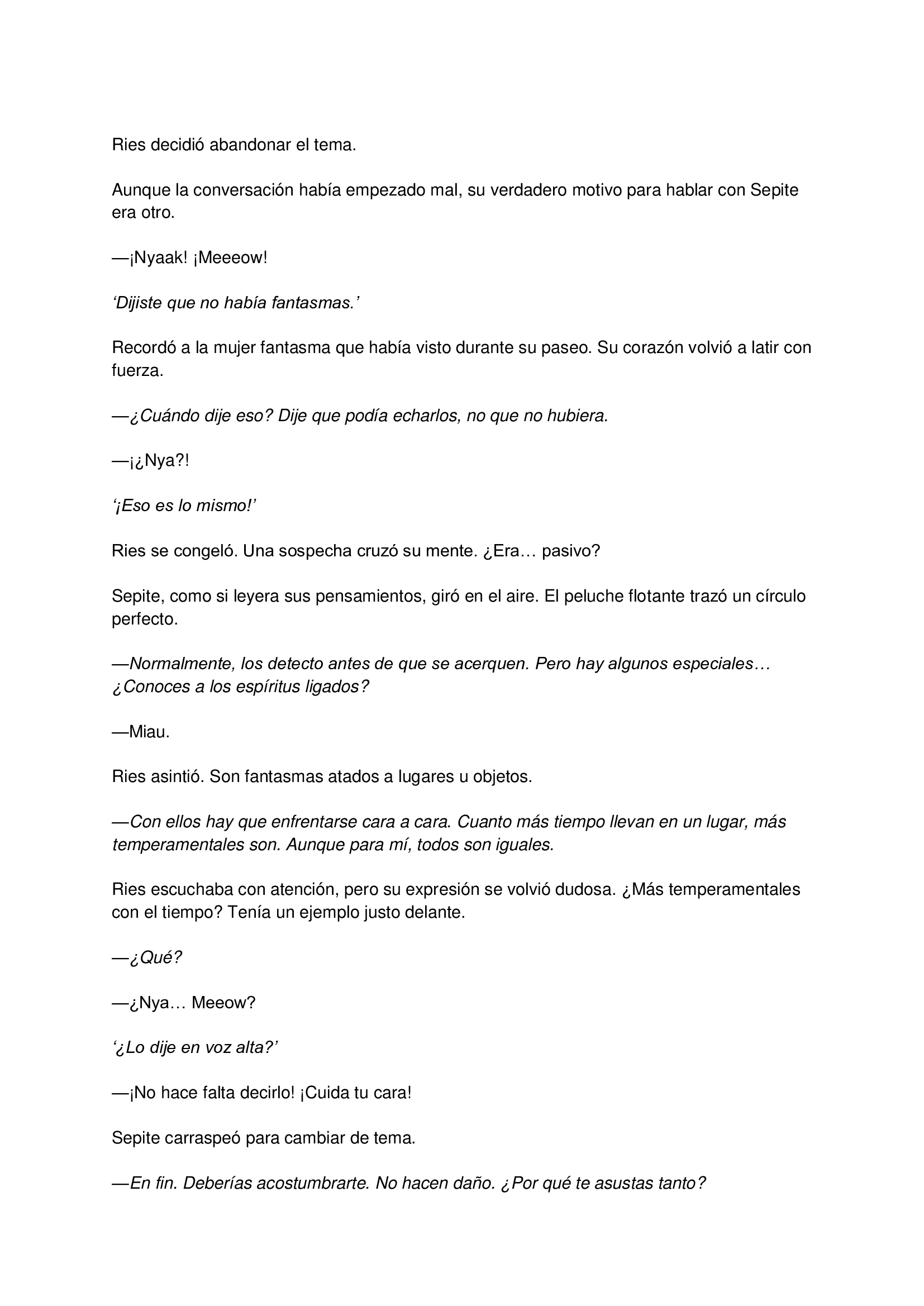 1 El gato está en huelga